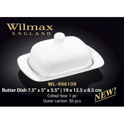 Wilmax Маслянка 19х12,5х8,5см  WL-996109