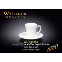 Wilmax Чашка кавова&блюдце 110мл WL-993054