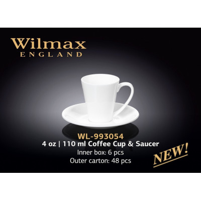 Wilmax Чашка кавова&блюдце 110мл WL-993054