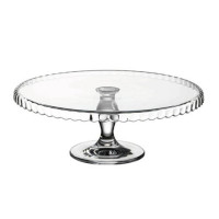 Блюдо тортівниця на ніжці нижній бортик 32 см. Patisserie Pasabahce - 95117^