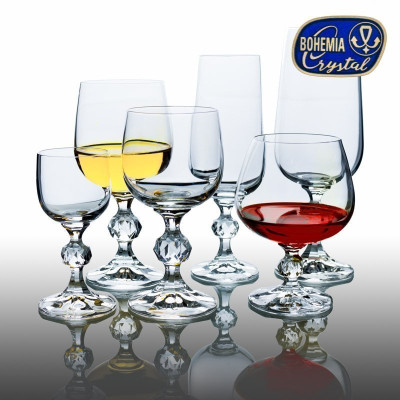 Келихи вино набір 6 штук 340 мл. Claudia BOHEMIA - b40149/340