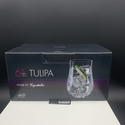 Склянки високі набір 6 штук 450мл Tulipa Bohemia - b25300/450