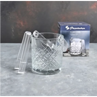 Відро для льоду + щипці 1л.13см. Timeless Pasabahce - 530068