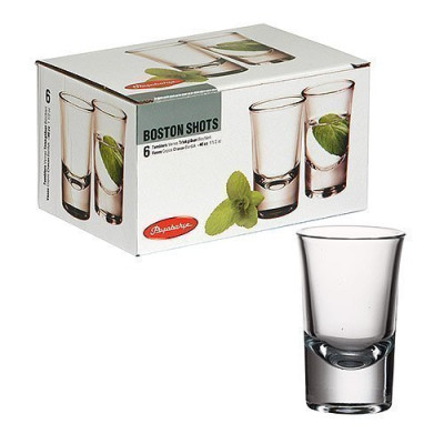Набір стопок для горілки 6 шт. 40 мл. * Boston Shots Pasabahce 52174