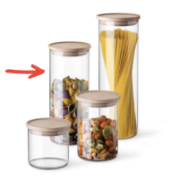 Ємність з-дер.кришкою 9.6Х23.3см.1.4 л, Color SIMAX  - s5142/LW