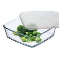 Sim.Ємнiсть квадратна з-пл.криш.210х210х65мм.Color