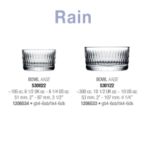 Салатники набір 4 штуки 185 мл. Rain Pasabahce - 530022
