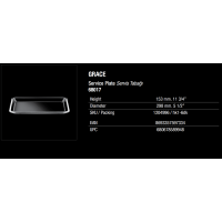 Блюдо тортівниця 30Х14 см. Grace Crystallin Pasabahce - 68017