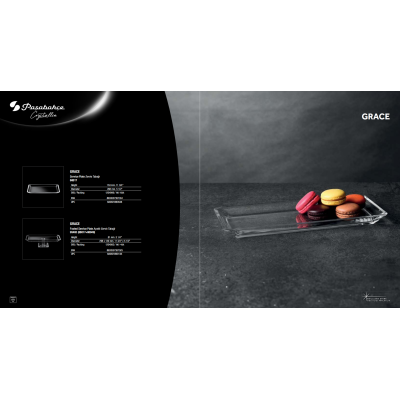 Блюдо тортівниця 30Х14 см. Grace Crystallin Pasabahce - 68017