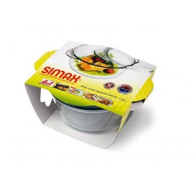 Каструля глибока жаростійка 1,5л. Classic Simax - s6666-6676