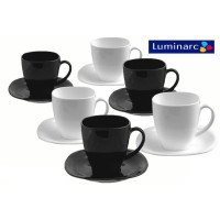 Сервіз чайний 12 предметів Carine Black&White Luminarc - D2371