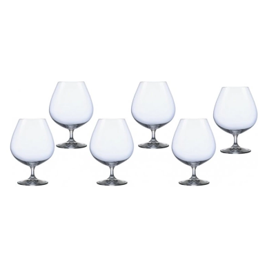 Набір келихів для коньяка 600 мл. 6 шт. Viola Bohemia b40729/600