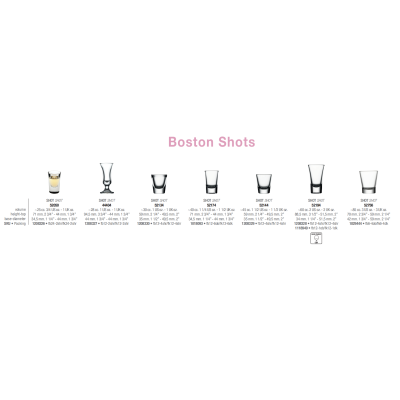 Стопка для горілки лікеру 40 мл. Boston Shots Pasabahce 52174-1