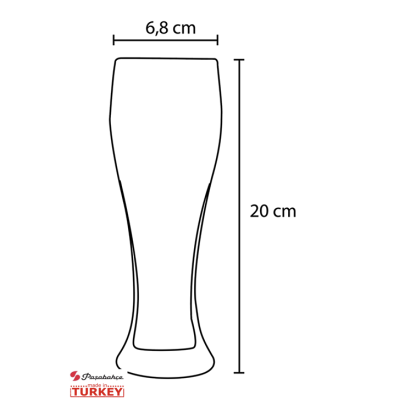 Келихи для пива набір 2 шт. 415 мл. Weizenbeer Pub Pasabahce - 42116-2