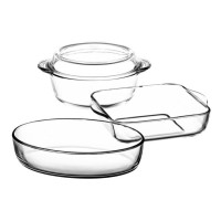 Набір каструль жароміцні +300С 5 предметів Borcam Pasabahce - 159071