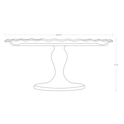 Блюдо на ніжці 26,4 см. Petite Patisserie Pasabahce – 96953