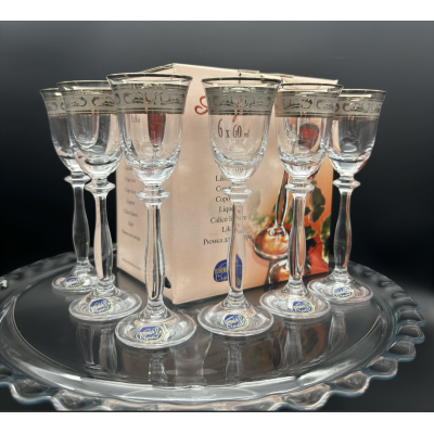 Чарка 60мл золото-платина * Angela BOHEMIA - b40600-378500-1