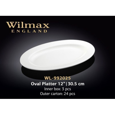 Wilmax Блюдо овальне з-полями 30,5см WL-992025
