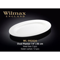 Wilmax Блюдо овальне з-полями 36см WL-992026