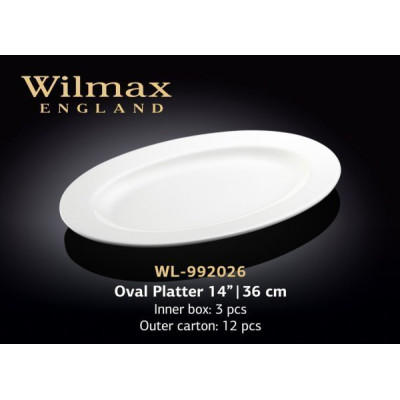 Wilmax Блюдо овальне з-полями 36см WL-992026