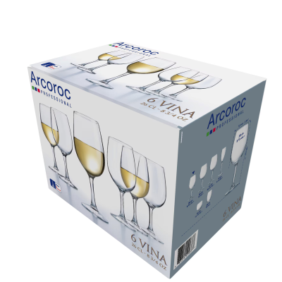 Келихи вино набір 6 штук 260 мл. Arcoroc Vina Luminarc L1967