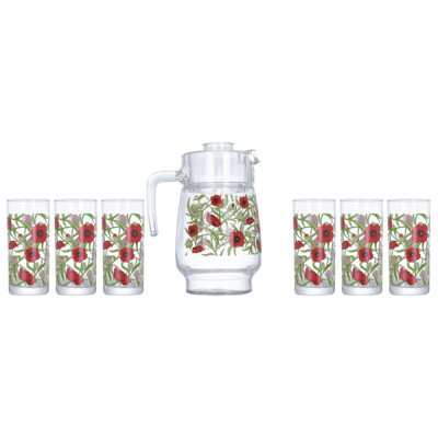 Набір для напоїв 7предметів  Fresh Blooms LUMINARC - P4816