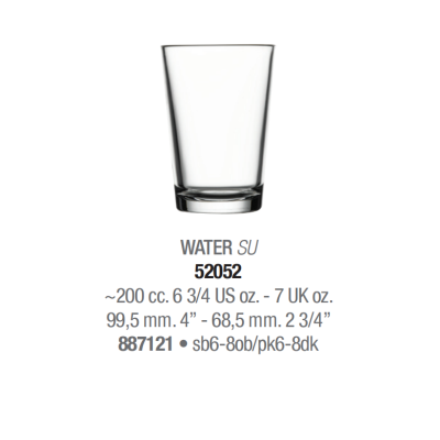 Склянки для води набір 6 шт. 200 мл. Alanya Pasabahce - 52052