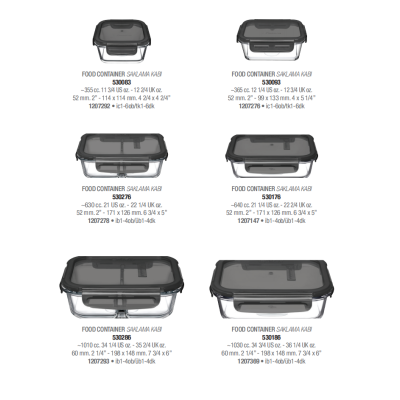 Ємність скляна герметична 640 мл. Lockie Lock Pasabahce - 530176-С