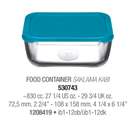 Ємність скляна 830 мл. Snowbox Pasabahce - 530743-Б