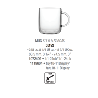 Кружки для води набір 6 шт. 245 мл. Iconic Pasabahce - 55192