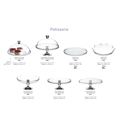 Тортівниця з кришкою 32 см. Patisserie Pasabahce  - 95198