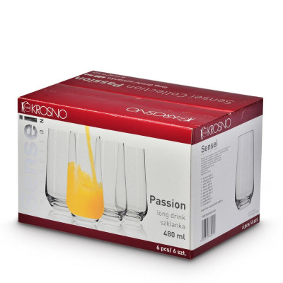 KROSNO SENSEI PASSION Стакан высокий 480 мл. F688596048002000