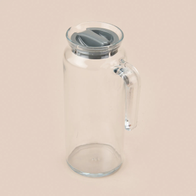 Глечик з сірою кришкою 1000 мл. Сара Pasabahce - 80056