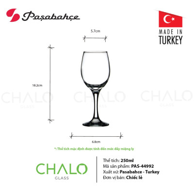 Келихи набір 6 штук 250 мл.  Maldive Pasabahce - 44992