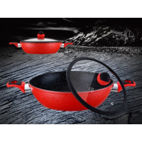 Кастрюля з кришкою 28см. PETERHOF - MK-1034