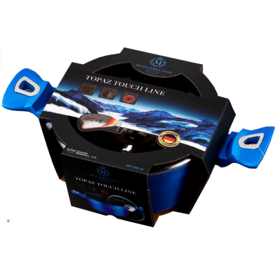 Кастрюля з кришкою 24см. PETERHOF - MK-1045-24