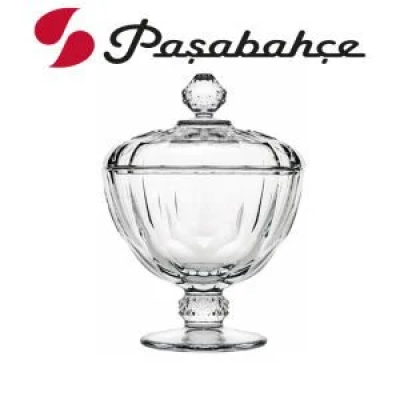 Цукерниця на ніжці з кришкою 280 мл. Diamond Pasabahce - 96571