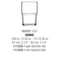 Склянки віскі набір 6 штук 300 мл. Hill Pasabahce - 420945