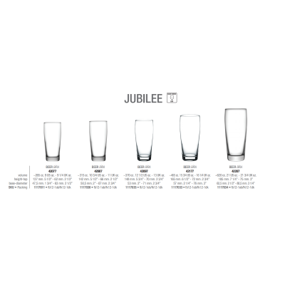 Келих для пива 465 мл Jubilee Pasabahce - 42177-1