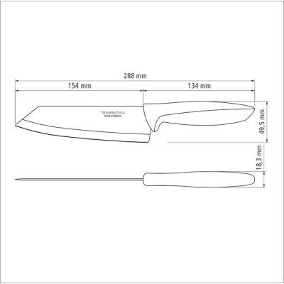 Ніж кухарський 152мм блистер PLENUS TRAMONTINA - 23443/106