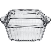 Кастрюля жароміцна з кришкою рельєфна 1200 мл. Borcam Pasabahce - 59039