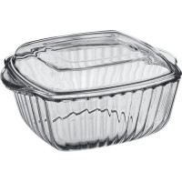 Кастрюля жароміцна з кришкою 2л. 23Х19см. BORCAM PAŞABAHÇE - 59029