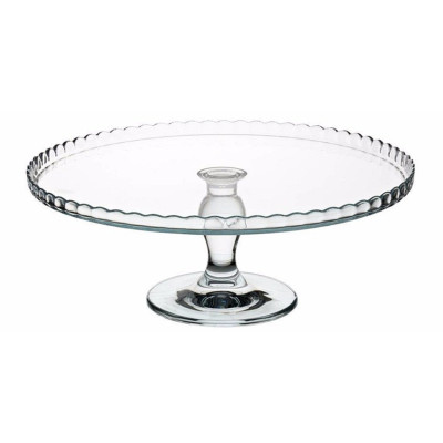 Блюдо тортівниця на ніжці верхній бортик 32 см. Patisserie Pasabahce - 95117v