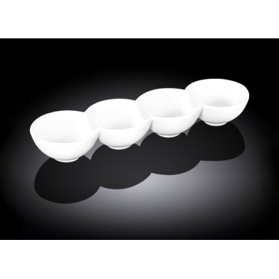 Wilmax Менажница 4 секции д-закусок 30x8x4см. WL-992602