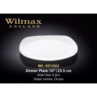 Wilmax Тарілка обідня квадратна 25,5см WL-991002