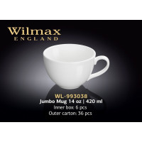 Wilmax Кухоль джамбо 420мл WL-993038