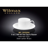Wilmax Чашка чайна блюдце 160мл WL-993006