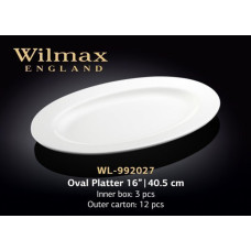 Wilmax Блюдо овальне з-полями 40,5см WL-992027