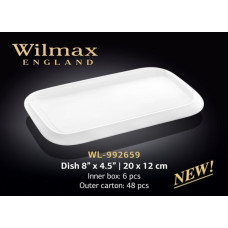 Wilmax Блюдо прямокутне з-полями 20х12см WL-992659