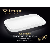 Wilmax Блюдо прямокутне з-полями 25,5х15см WL-992660